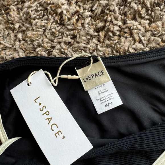 Lspace Ribbed Jay bikini bottom - black/cream - M - Picture 5 of 7